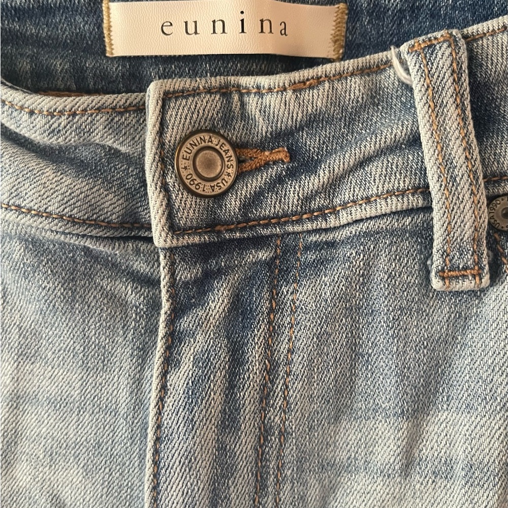 Eunina Low Rise Light Blue Girlfriend Jeans